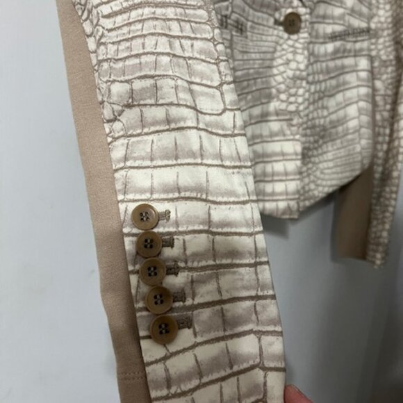 NWT BCBGMAXAZRIA Jordyn Blazer Jacket Women's Brown/Tan/Cream - Size S - Picture 8 of 16